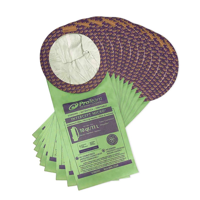 ProTeam Pro-team - Pack of 10 Fits (Coachvac, Super Coachvac, Megavac) - 100331 - Image 1